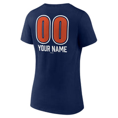 Houston Astros Women's Personalized Name & Number Fastball V-Neck T-Shirt - MLB T-shirts