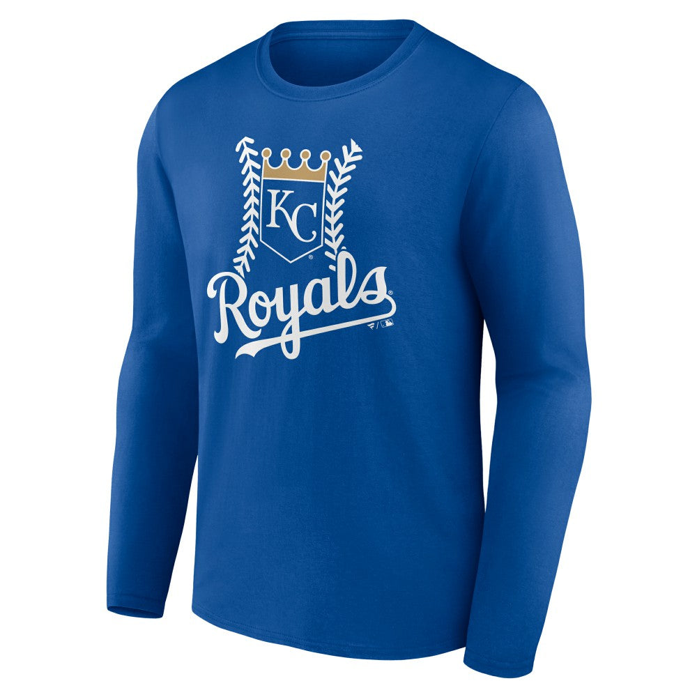 Kansas City Royals Personalized Name & Number Fastball Long Sleeve T-Shirt - MLB T-shirts