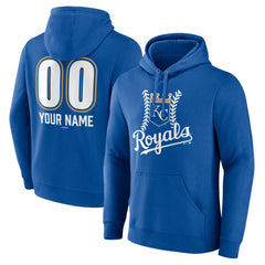 Kansas City Royals Personalized Name & Number Fastball Pullover Hoodie - MLB Hoodies