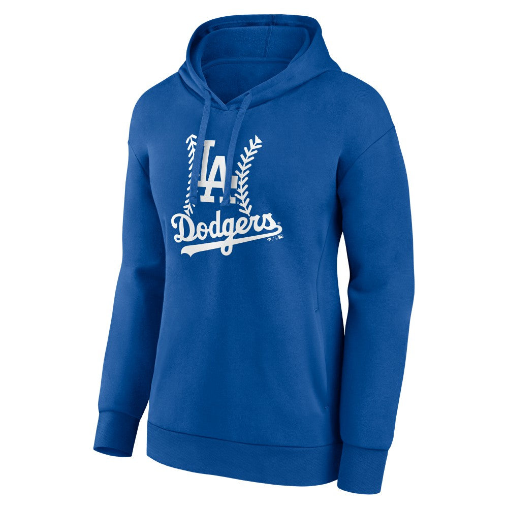 Los Angeles Dodgers Women's Personalized Name & Number Fastball Pullover Hoodie - MLB Hoodies
