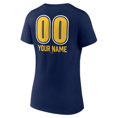 Milwaukee Brewers Women's Personalized Name & Number Fastball V-Neck T-Shirt - MLB T-shirts