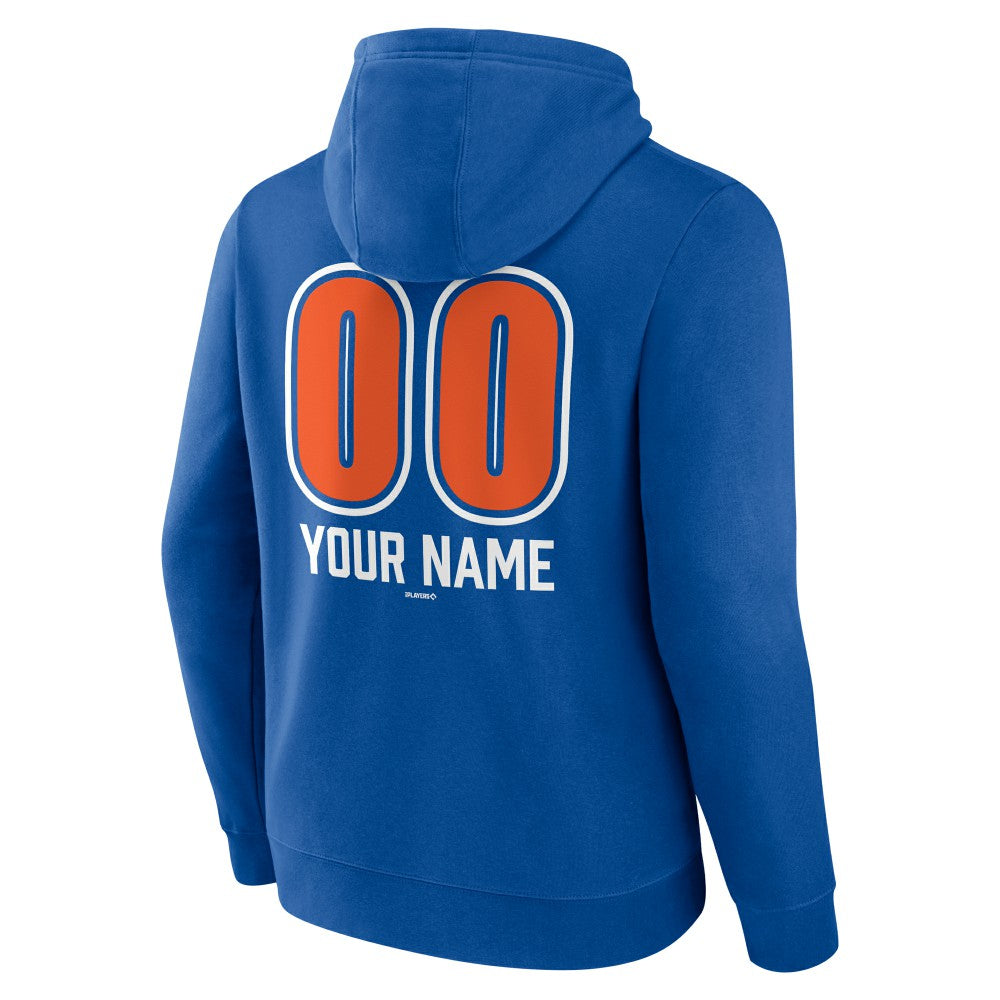 New York Mets Personalized Name & Number Fastball Pullover Hoodie - MLB Hoodies