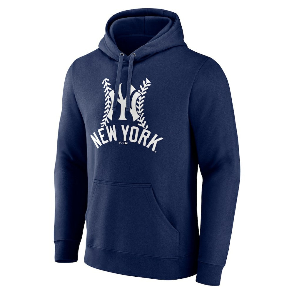 New York Yankees Personalized Name & Number Fastball Pullover Hoodie - MLB Hoodies