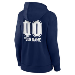 New York Yankees Women's Personalized Name & Number Fastball Pullover Hoodie - MLB Hoodies