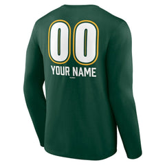 Athletics Personalized Name & Number Fastball Long Sleeve T-Shirt - MLB T-shirts