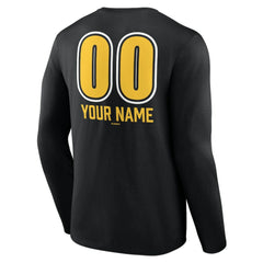 Pittsburgh Pirates Personalized Name & Number Fastball Long Sleeve T-Shirt - MLB T-shirts