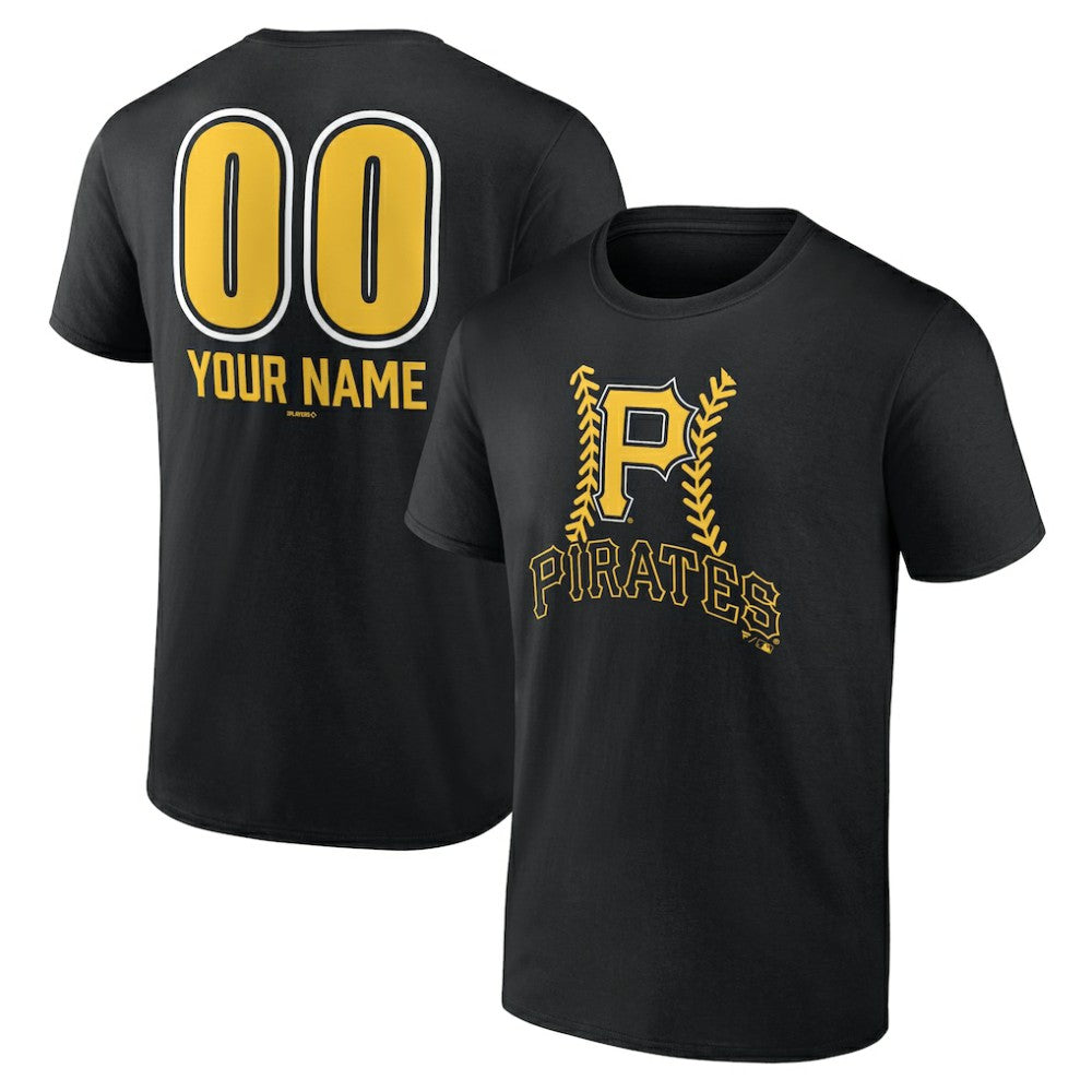 Pittsburgh Pirates Personalized Name & Number Fastball T-Shirt - MLB T-shirts
