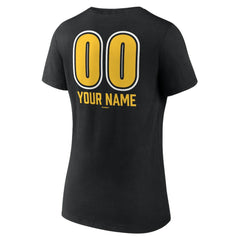 Pittsburgh Pirates Women's Personalized Name & Number Fastball V-Neck T-Shirt - MLB T-shirts