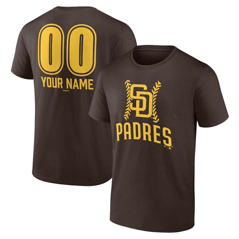 San Diego Padres Personalized Name & Number Fastball T-Shirt - MLB T-shirts