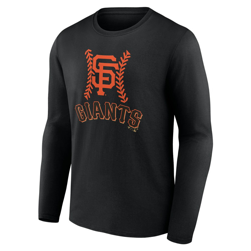 San Francisco Giants Personalized Name & Number Fastball Long Sleeve T-Shirt - MLB T-shirts