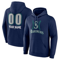 Seattle Mariners Personalized Name & Number Fastball Pullover Hoodie - MLB Hoodies