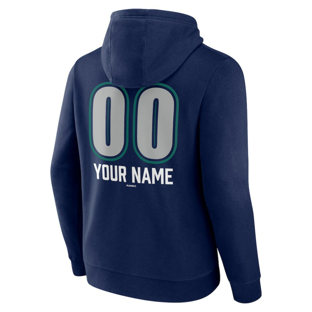 Seattle Mariners Personalized Name & Number Fastball Pullover Hoodie - MLB Hoodies