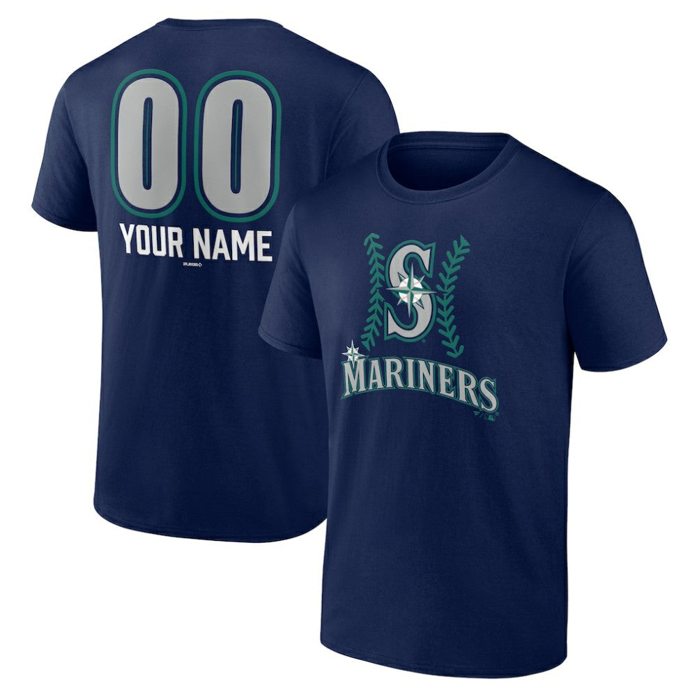 Seattle Mariners Personalized Name & Number Fastball T-Shirt - MLB T-shirts