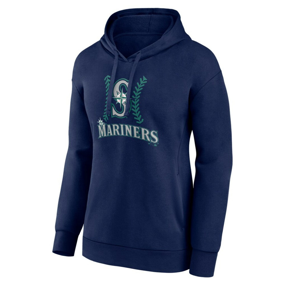 Seattle Mariners Women's Personalized Name & Number Fastball Pullover Hoodie - MLB Hoodies