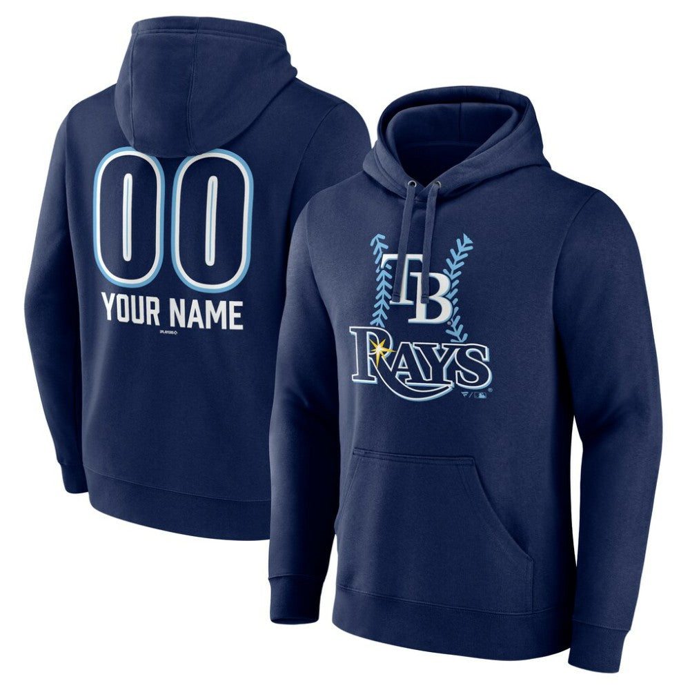 Tampa Bay Rays Personalized Name & Number Fastball Pullover Hoodie - MLB Hoodies