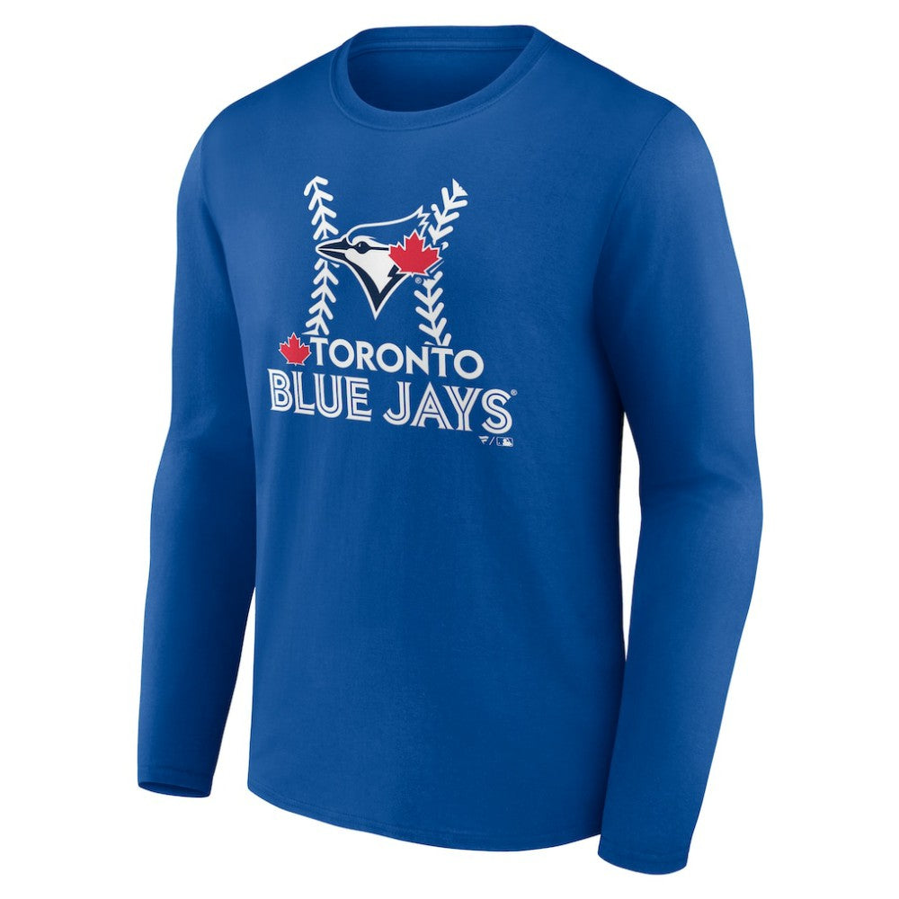 Toronto Blue Jays Personalized Name & Number Fastball Long Sleeve T-Shirt - MLB T-shirts