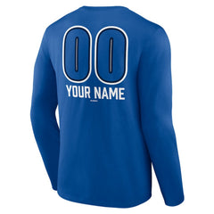 Toronto Blue Jays Personalized Name & Number Fastball Long Sleeve T-Shirt - MLB T-shirts