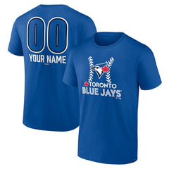 Toronto Blue Jays Personalized Name & Number Fastball T-Shirt - MLB T-shirts