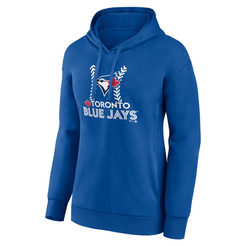 Toronto Blue Jays Women's Personalized Name & Number Fastball Pullover Hoodie - MLB Hoodies