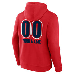 Atlanta Braves Personalized Name & Number Fastball Pullover Hoodie - MLB Hoodies
