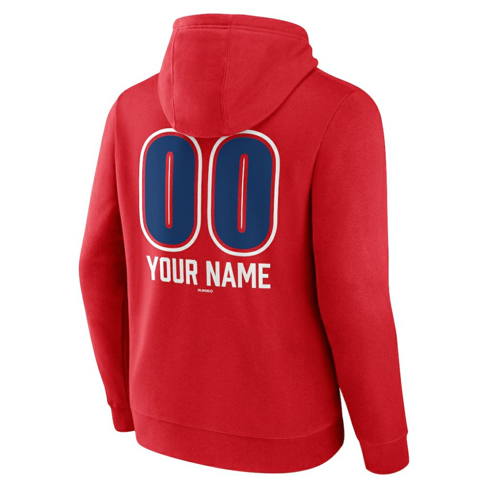 Chicago Cubs Personalized Name & Number Fastball Pullover Hoodie - MLB Hoodies