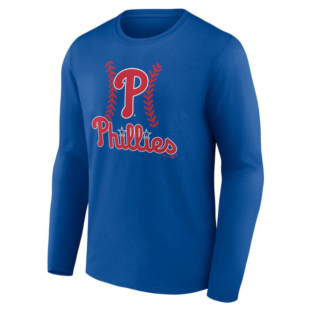 Philadelphia Phillies Personalized Name & Number Fastball Long Sleeve T-Shirt - MLB T-shirts