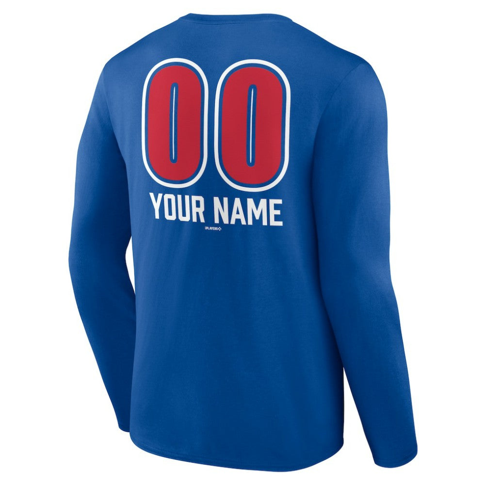 Philadelphia Phillies Personalized Name & Number Fastball Long Sleeve T-Shirt - MLB T-shirts
