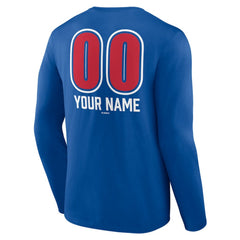 Philadelphia Phillies Personalized Name & Number Fastball Long Sleeve T-Shirt - MLB T-shirts