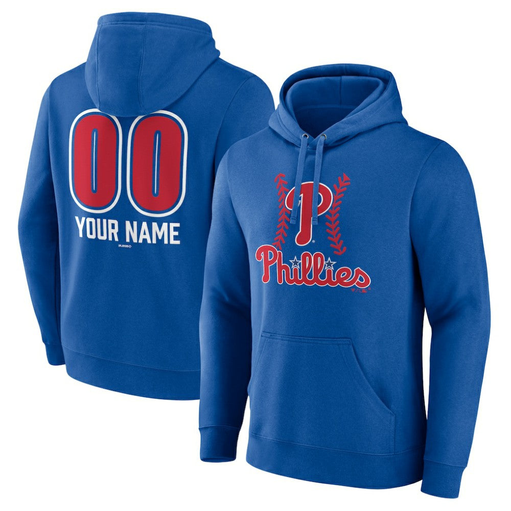 Philadelphia Phillies Personalized Name & Number Fastball Pullover Hoodie - MLB Hoodies