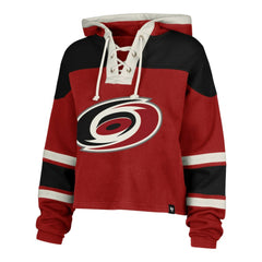 Sebastian Aho Carolina Hurricanes '47 Women's Superior Lacer Cropped Pullover Hoodie -  NHL Hoodies