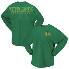 Chicago Blackhawks Fanatics Women's St. Patrick's Day Spirit Jersey T-Shirt -  NHL T-shirts