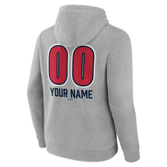 Atlanta Braves Personalized Name & Number Fastball Pullover Hoodie - MLB Hoodies