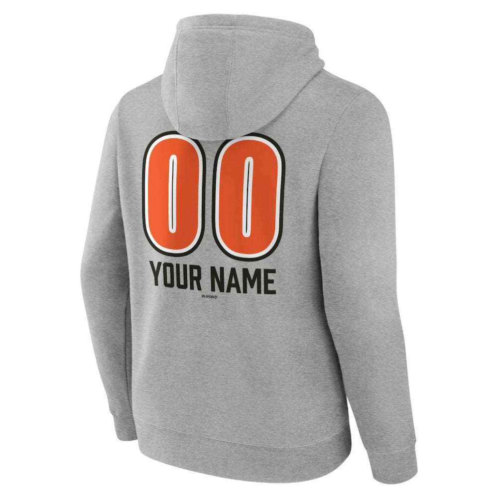 Baltimore Orioles Personalized Name & Number Fastball Pullover Hoodie - MLB Hoodies