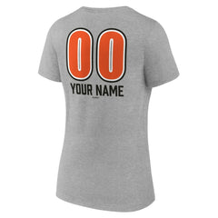 Baltimore Orioles Women's Personalized Name & Number Fastball V-Neck T-Shirt - MLB T-shirts