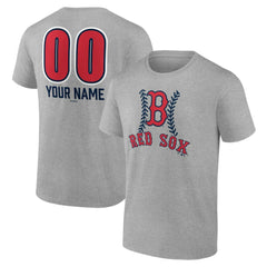 Boston Red Sox Personalized Name & Number Fastball T-Shirt - MLB T-shirts