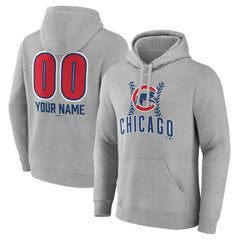 Chicago Cubs Personalized Name & Number Fastball Pullover Hoodie - MLB Hoodies