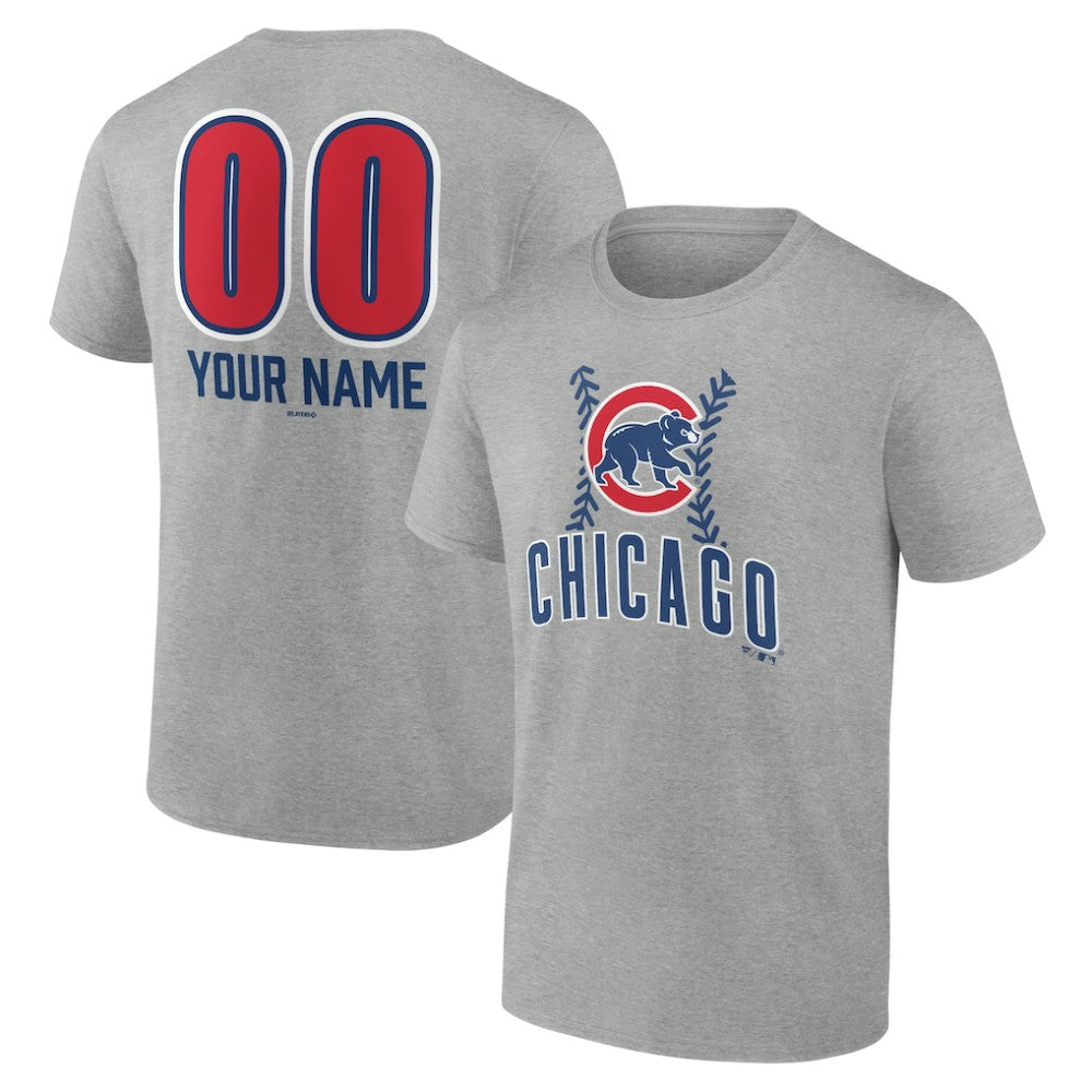 Chicago Cubs Personalized Name & Number Fastball T-Shirt - MLB T-shirts