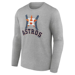 Houston Astros Personalized Name & Number Fastball Long Sleeve T-Shirt - MLB T-shirts