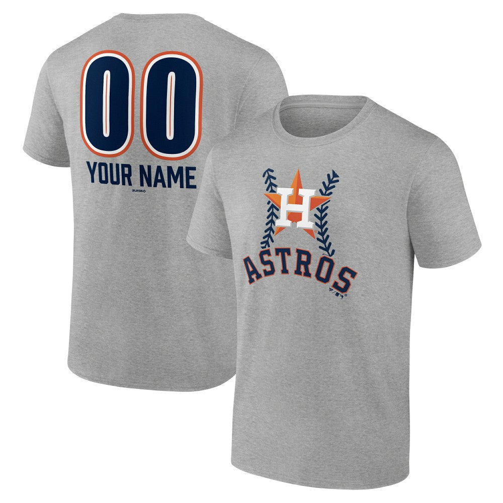 Houston Astros Personalized Name & Number Fastball T-Shirt - MLB T-shirts