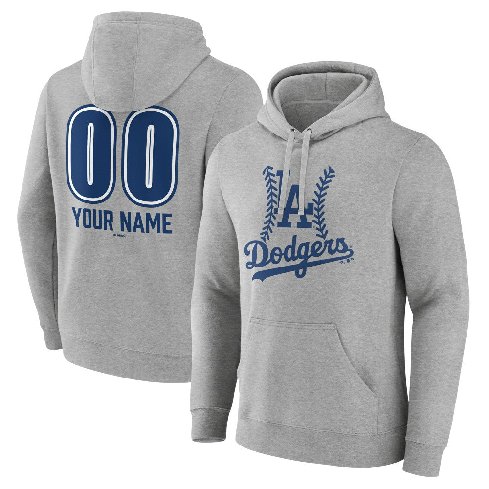 Los Angeles Dodgers Personalized Name & Number Fastball Pullover Hoodie - MLB Hoodies