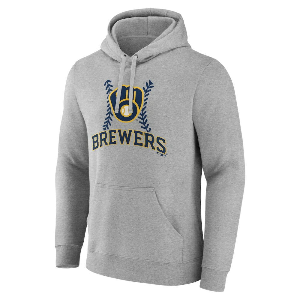 Milwaukee Brewers Personalized Name & Number Fastball Pullover Hoodie - MLB Hoodies