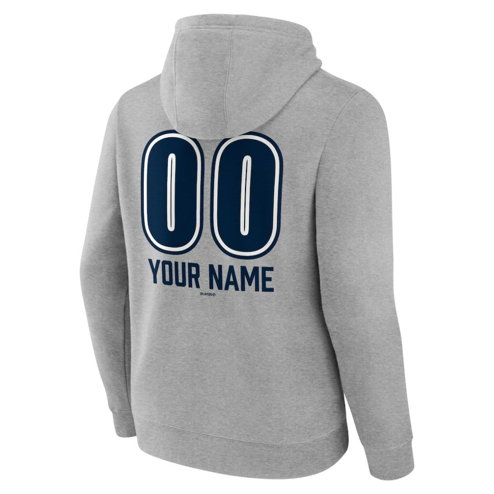 New York Yankees Personalized Name & Number Fastball Pullover Hoodie - MLB Hoodies