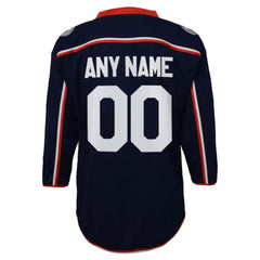 Columbus Blue Jackets Youth Home Replica Custom Jersey -  NHL Jerseys