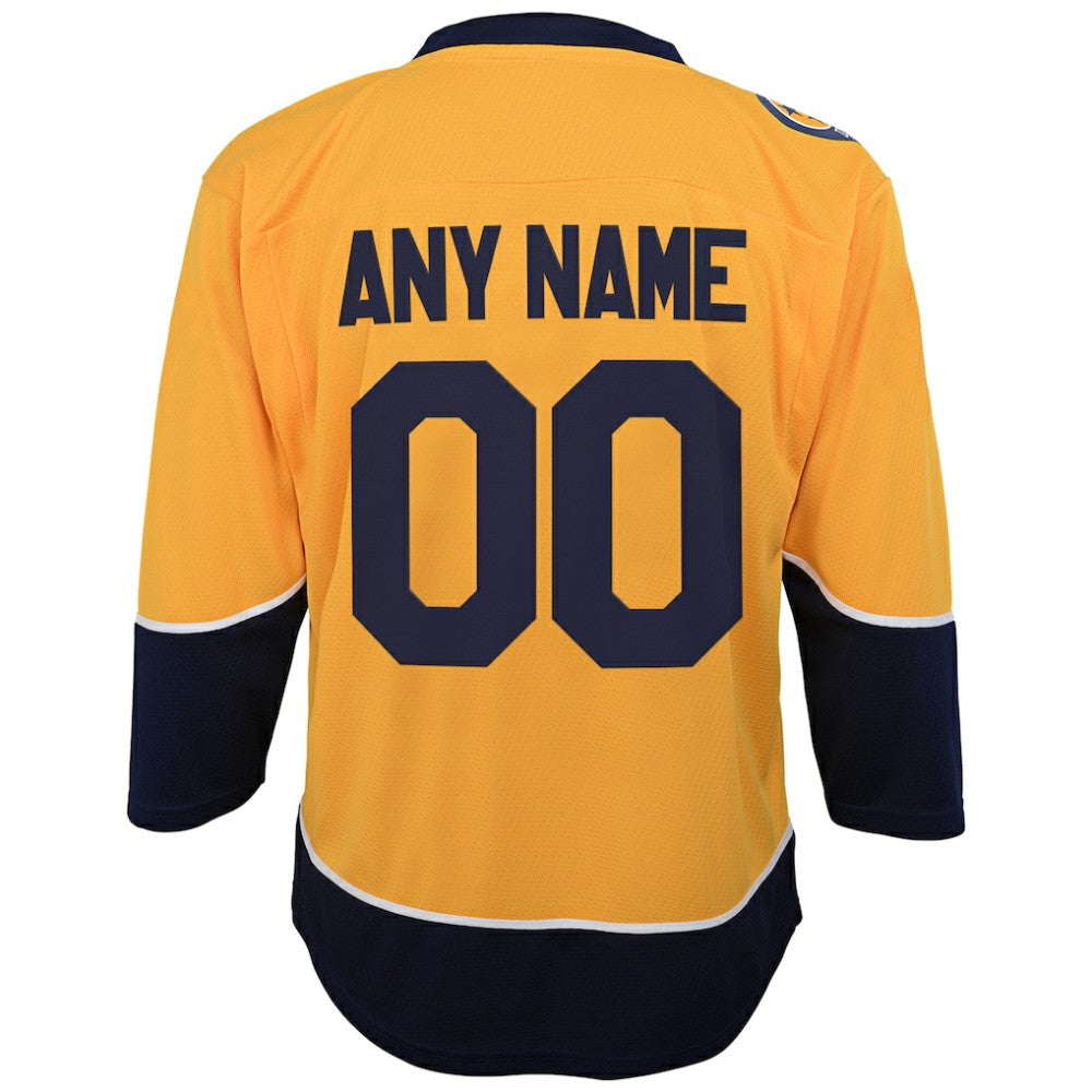 Nashville Predators Youth Home Replica Custom Jersey -  NHL Jerseys