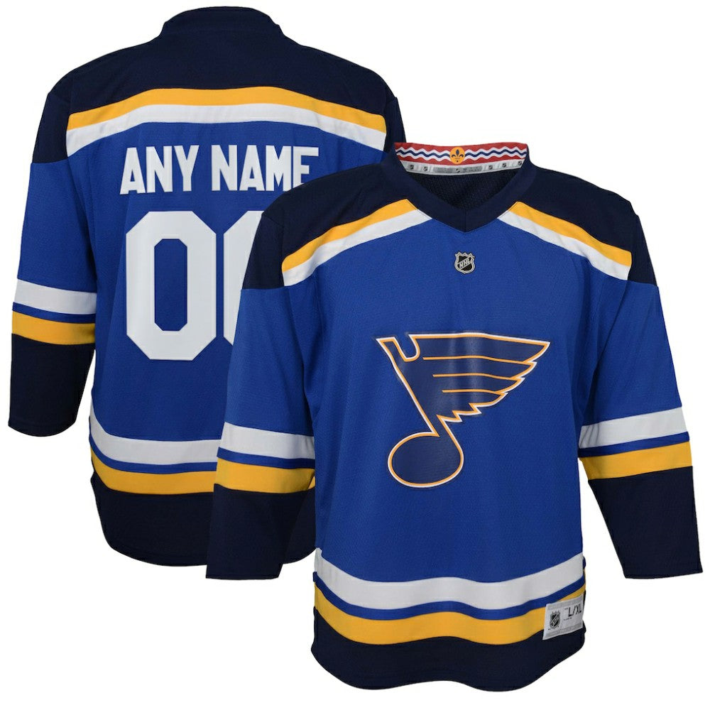 St. Louis Blues Youth Home Replica Custom Jersey -  NHL Jerseys