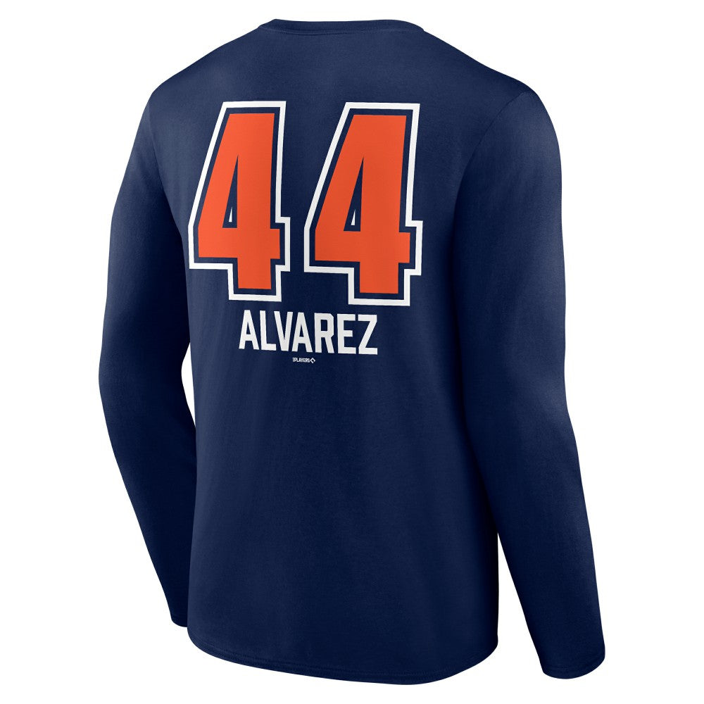 Yordan Alvarez Houston Astros Fastball Player Name & Number Long Sleeve T-Shirt - MLB T-shirts
