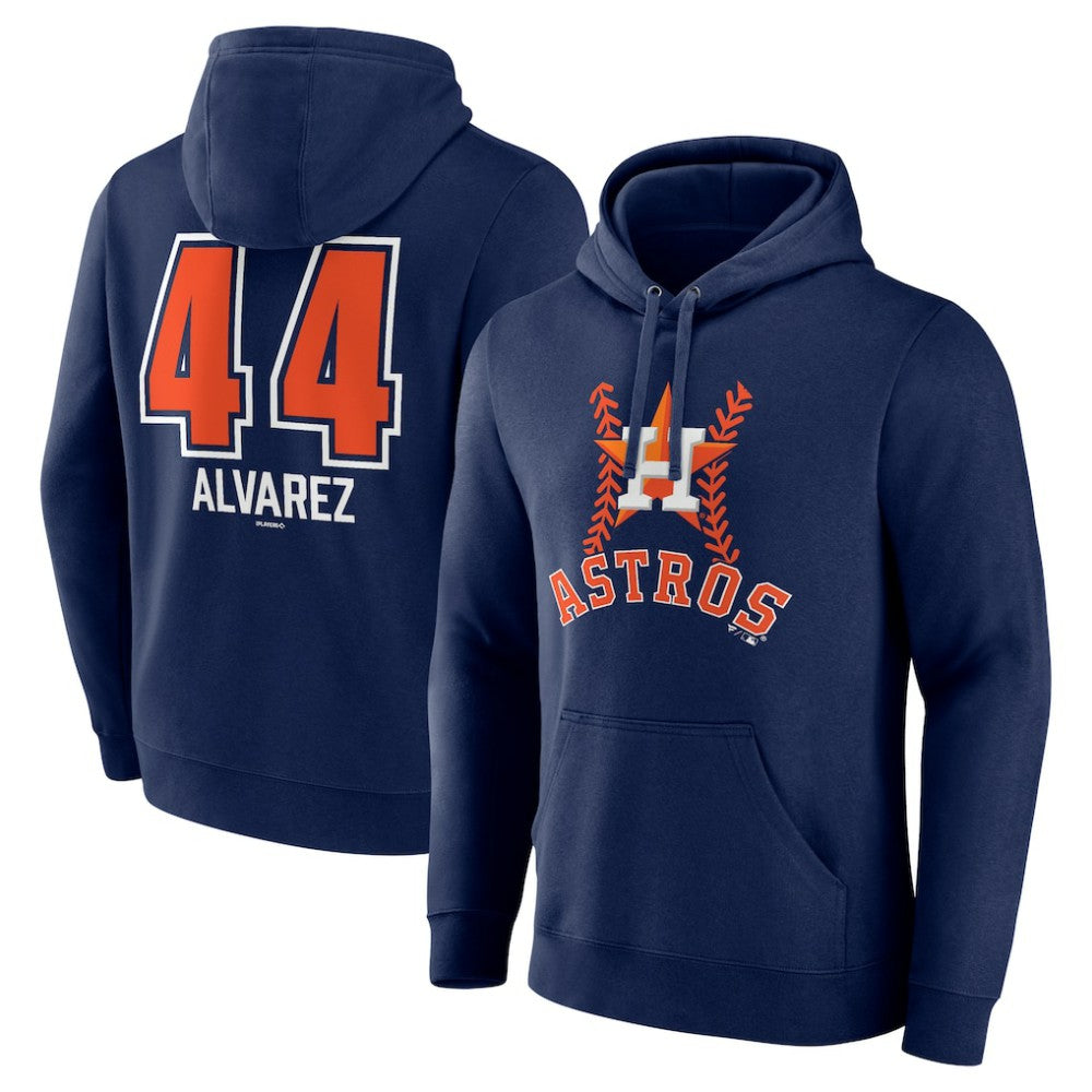 Yordan Alvarez Houston Astros Fastball Player Name & Number Pullover Hoodie - MLB Hoodies