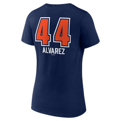 Yordan Alvarez Houston Astros Women's Fastball Player Name & Number V-Neck T-Shirt - MLB T-shirts