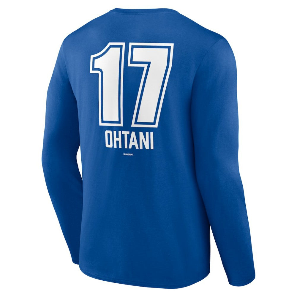 Shohei Ohtani Los Angeles Dodgers Fastball Player Name & Number Long Sleeve T-Shirt - MLB T-shirts