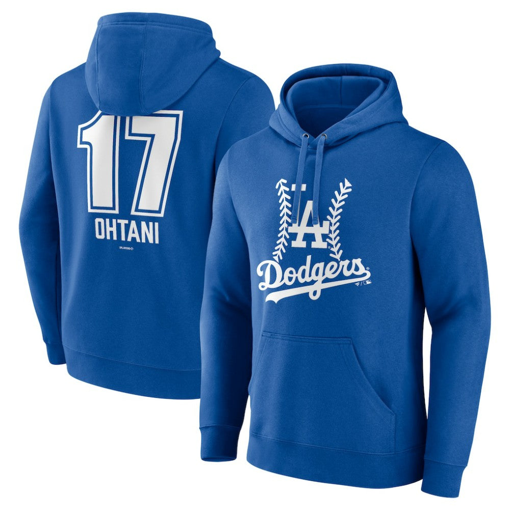 Shohei Ohtani Los Angeles Dodgers Fastball Player Name & Number Pullover Hoodie - MLB Hoodies
